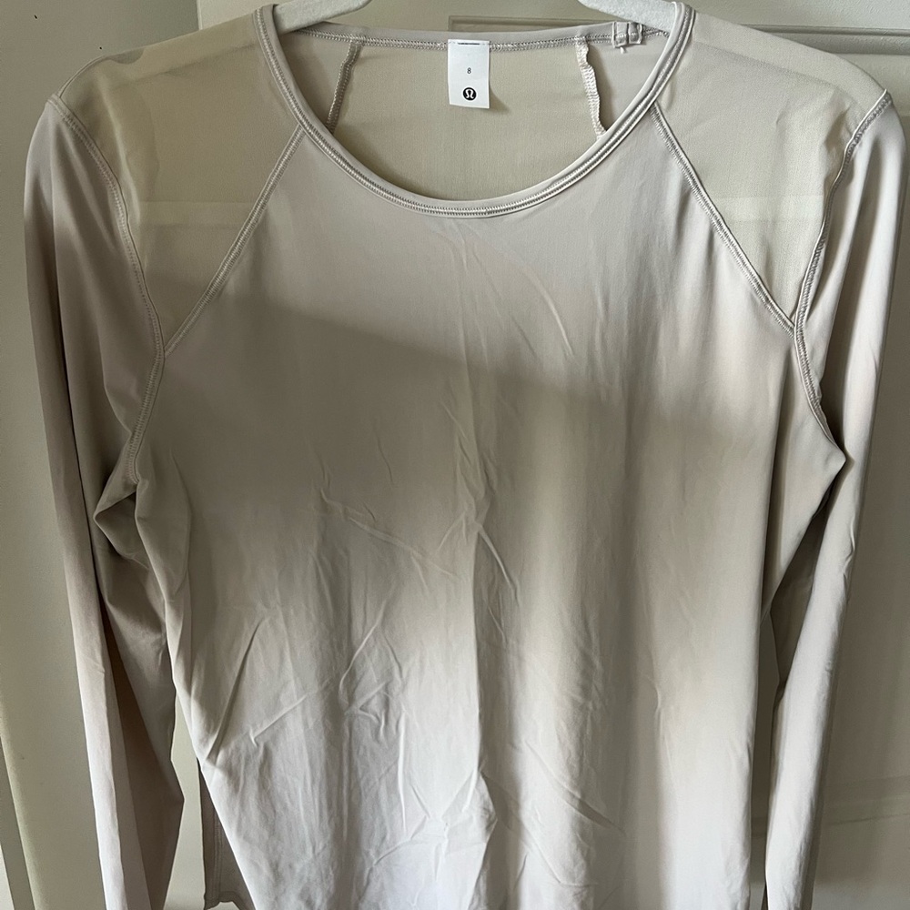 Lululemon Sculpt Long Sleeve, Mojave Tan